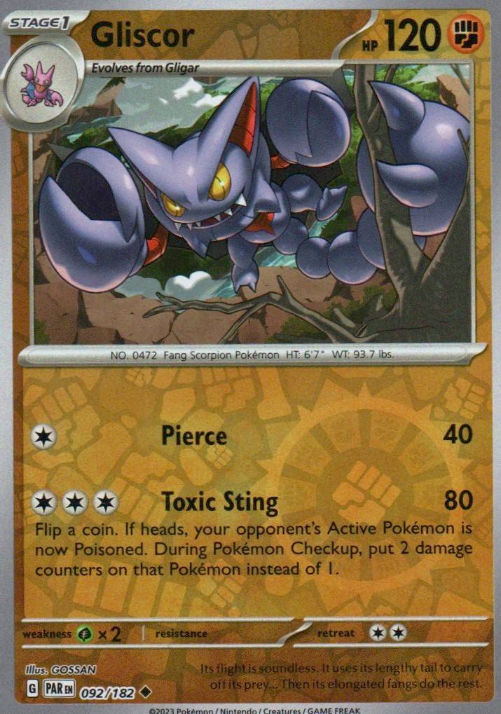 Gliscor Uncommon SV04: Paradox Rift 092/182 NM