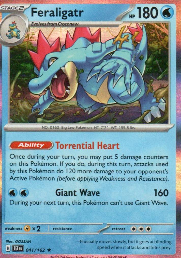 Feraligatr Rare SV05: Temporal Forces 041/162 NM