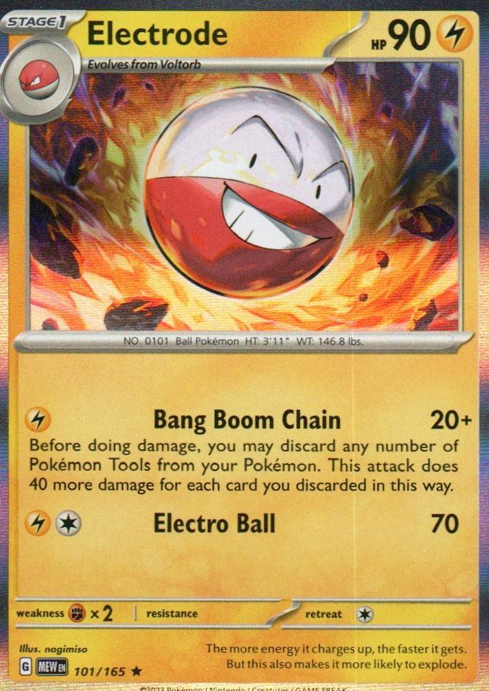 Electrode Rare SV: Scarlet & Violet 151 101/165 NM