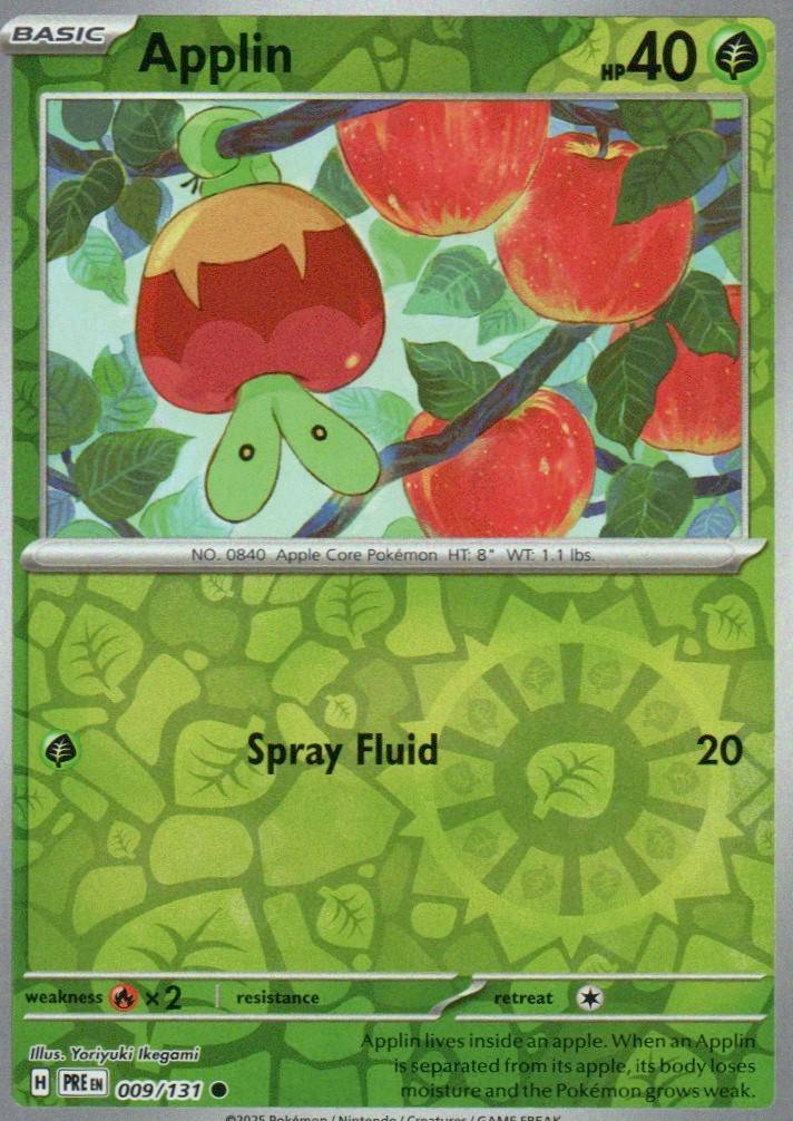 Applin Common SV: Prismatic Evolutions 009/131 NM