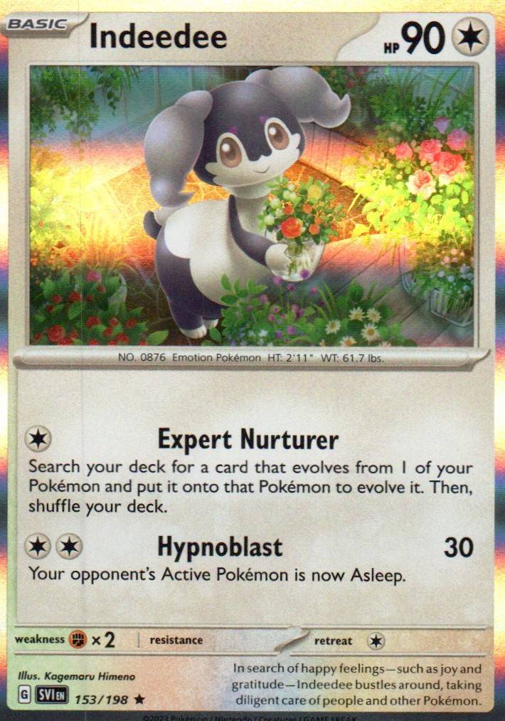 Indeedee Rare SV01: Scarlet & Violet Base Set 153/198 NM