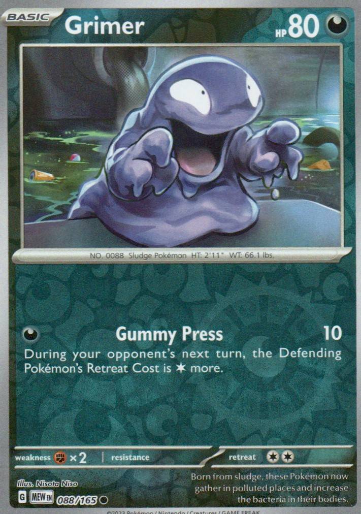 Grimer Common SV: Scarlet & Violet 151 088/165 NM