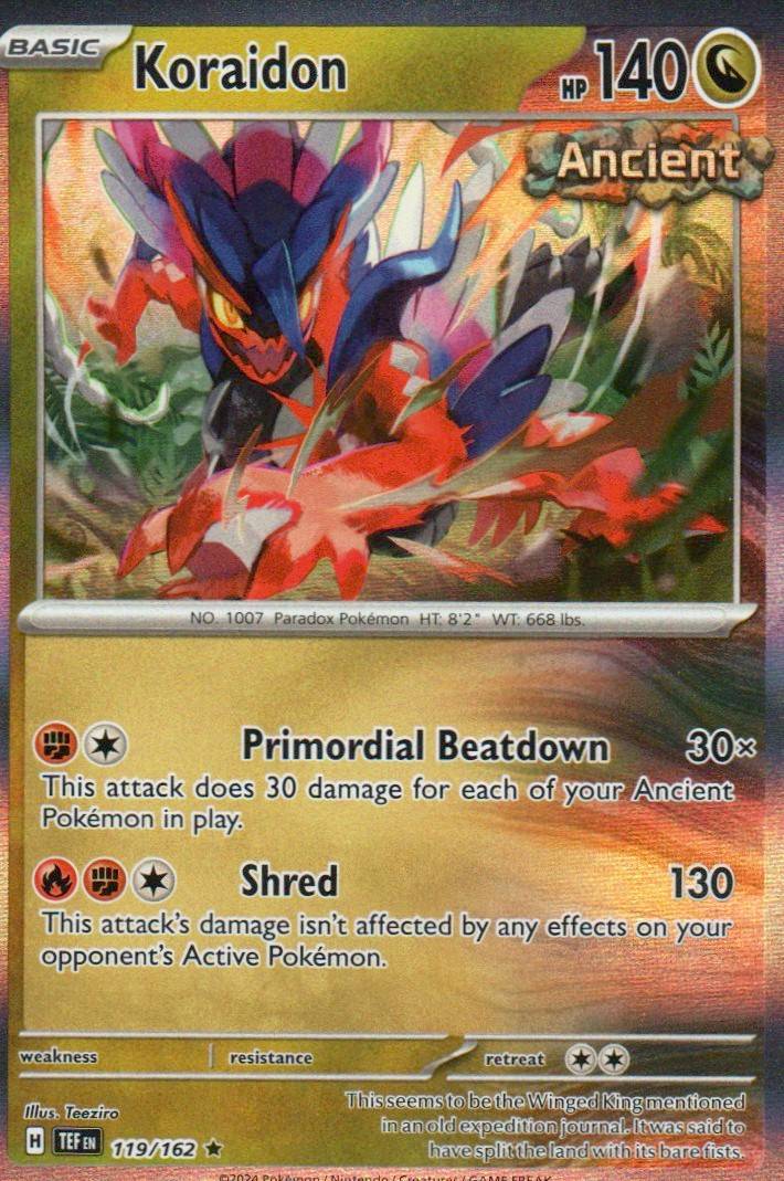 Koraidon Rare SV05: Temporal Forces 119/162 NM