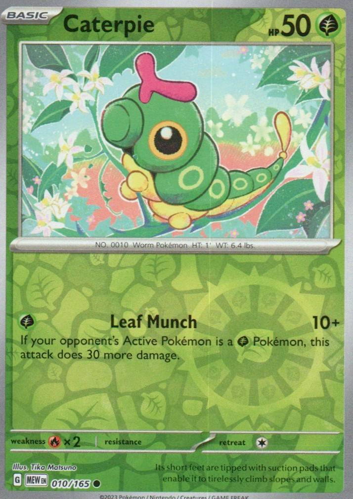 Caterpie - Common SV: Scarlet & Violet 151 010/165 NM