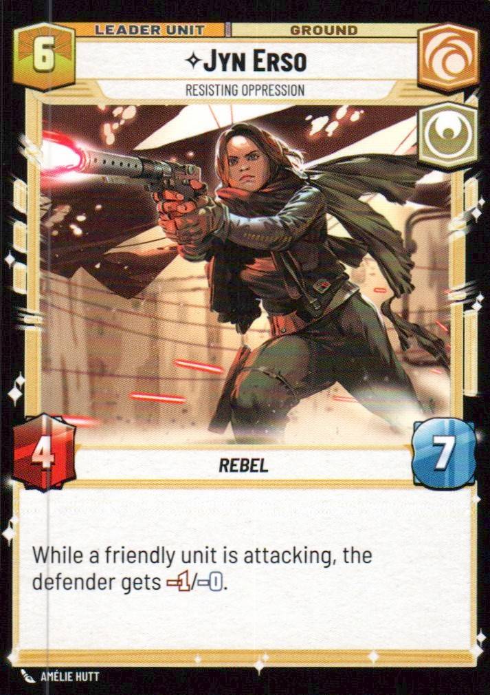 Jyn Erso - Resisting Oppression Common Spark of Rebellion 018/252 NM (Back)