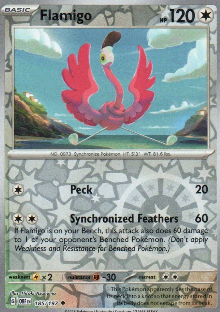Flamigo Uncommon SV03: Obsidian Flames 185/197 NM