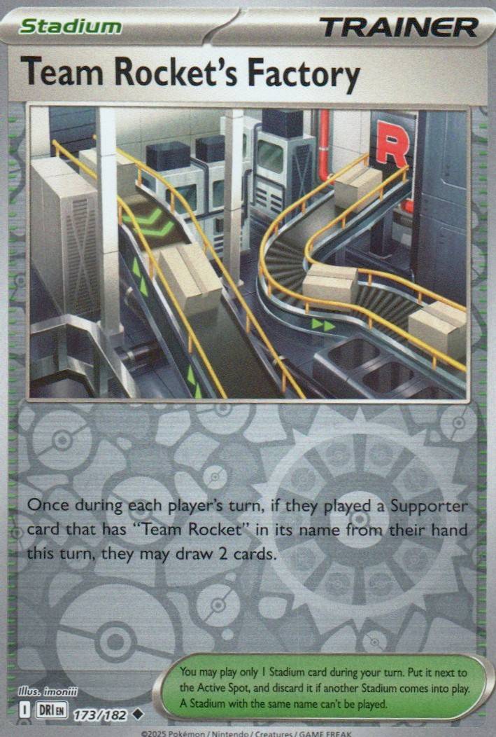 Team Rocket's Factory Uncommon SV10: Destined Rivals 173/182 NM