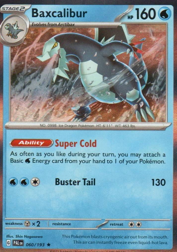 Baxcalibur - Rare SV02: Paldea Evolved 060/193 NM