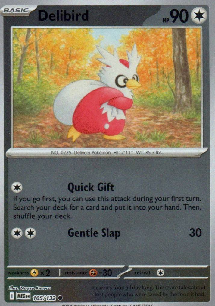 Delibird - Common ME01: Mega Evolution 105/132 NM