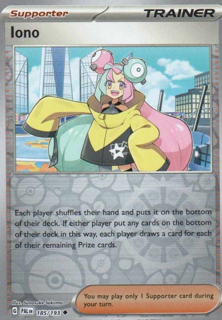 Iono - Uncommon SV02: Paldea Evolved 185/193 NM