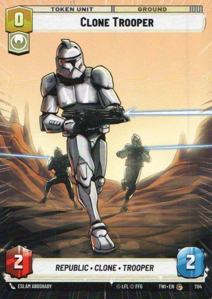 Level 1313 // Clone Trooper (Hyperspace) Common Twilight of the Republic 518 // T04 NM (Back)
