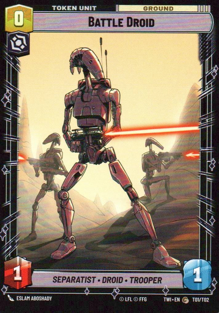 Level 1313 // Battle Droid Common Twilight of the Republic 029/257 // T01 NM (Back)