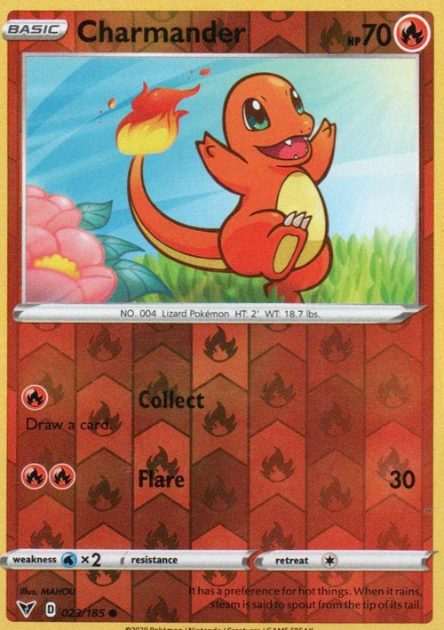 Charmander Common SWSH04: Vivid Voltage 023/185 NM