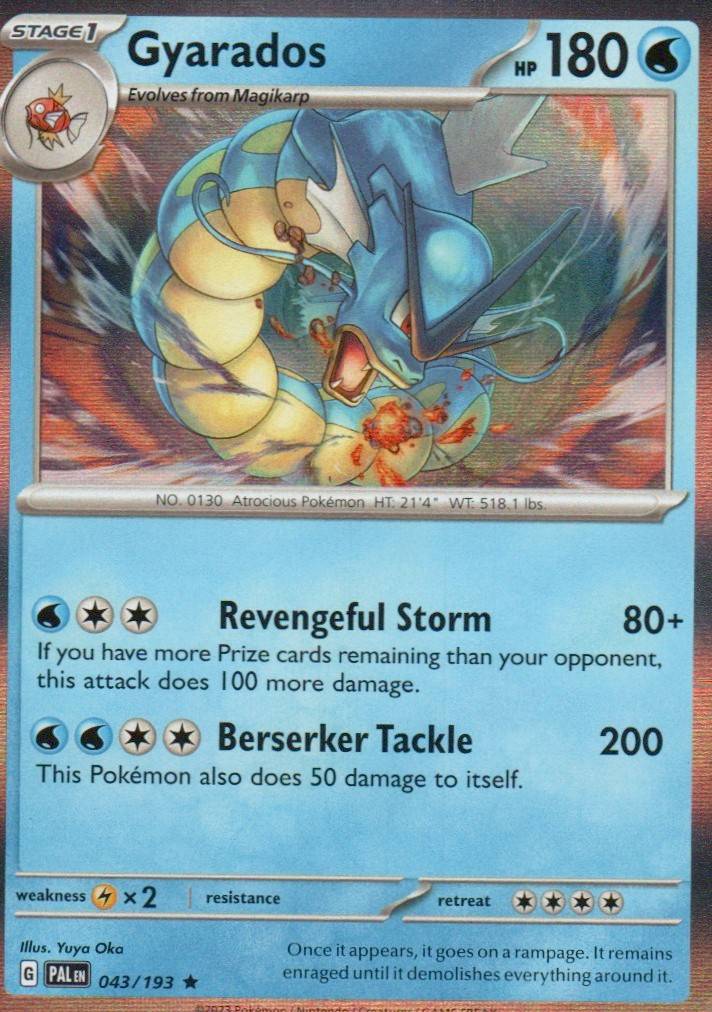 Gyarados Rare SV02: Paldea Evolved 043/193 NM