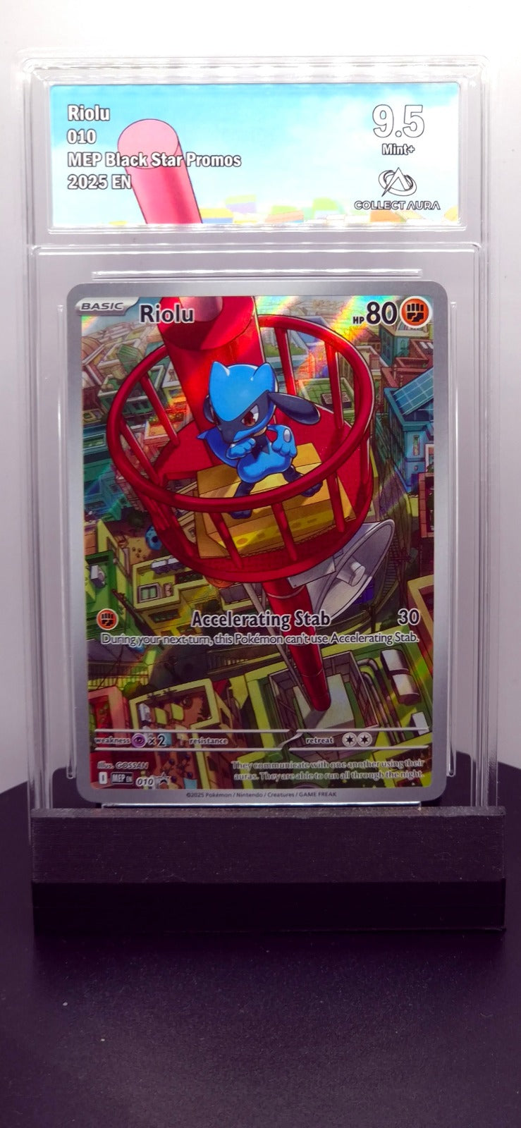 Riolu - Promo ME: Mega Evolution Promo 010 NM ( Graded )