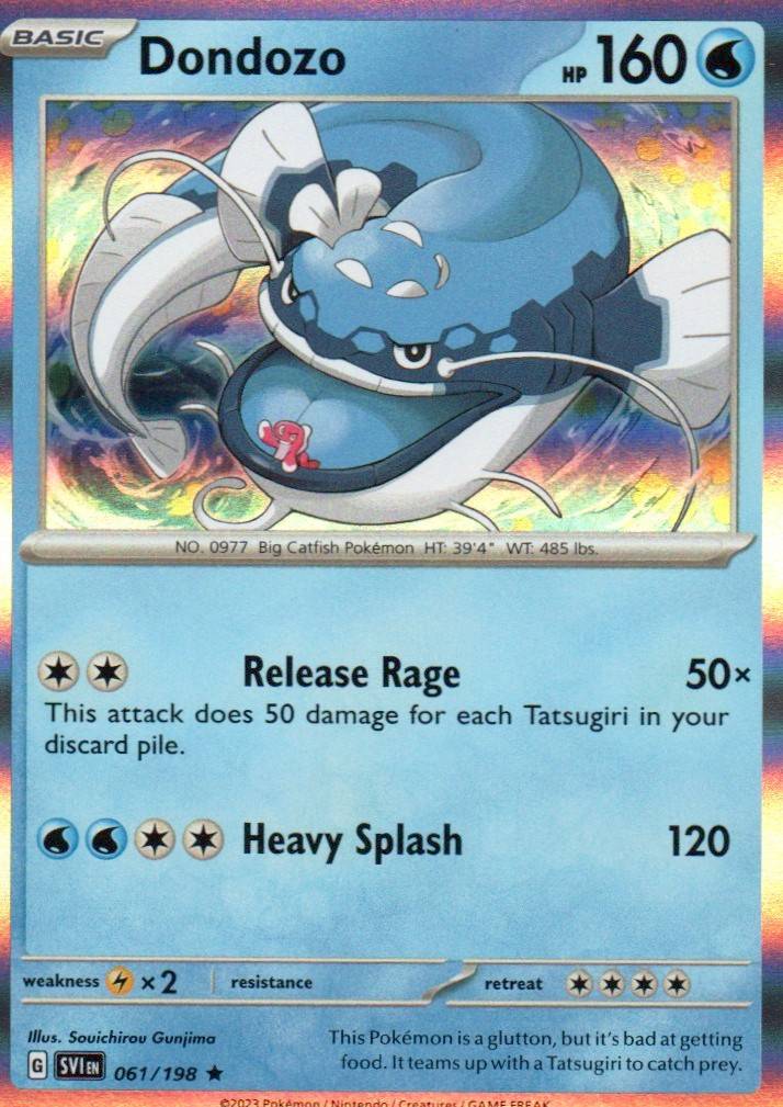 Dondozo - Rare SV01: Scarlet & Violet Base Set 061/198 NM