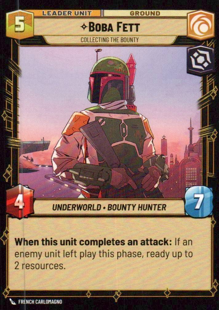 Boba Fett - Collecting the Bounty Common Spark of Rebellion 015/252 NM (Back)