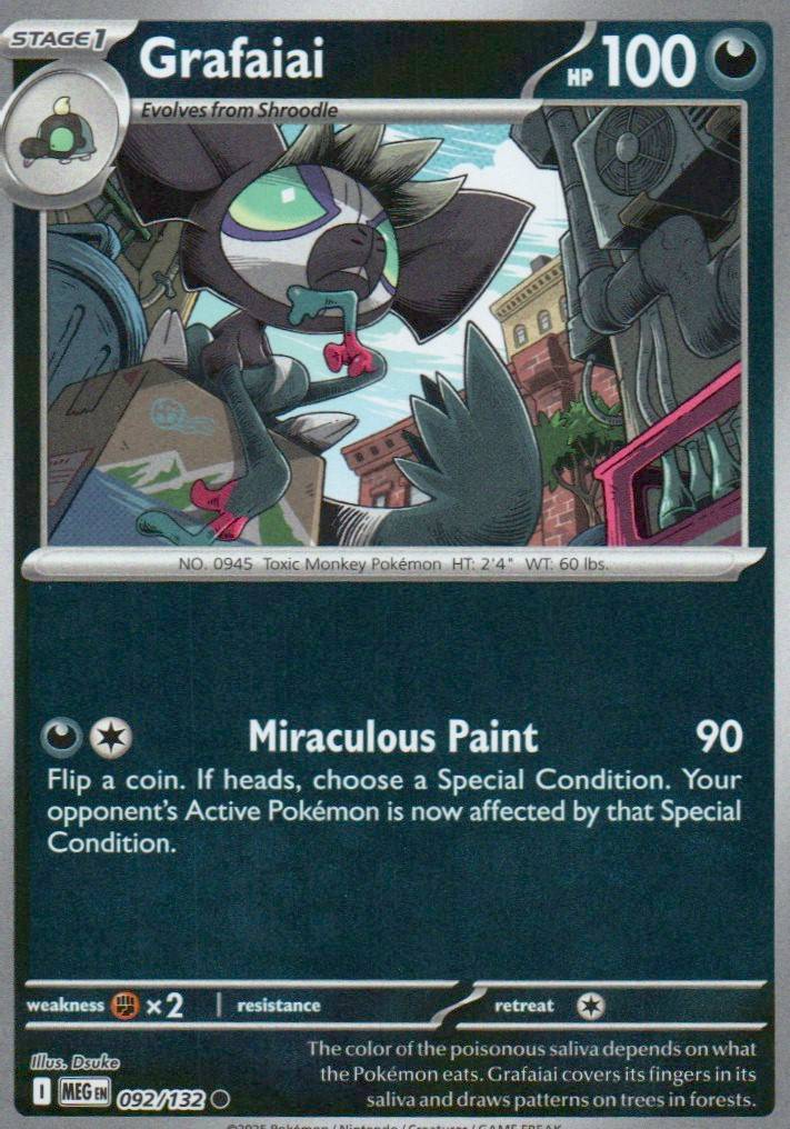 Grafaiai Common ME01: Mega Evolution 092/132 NM