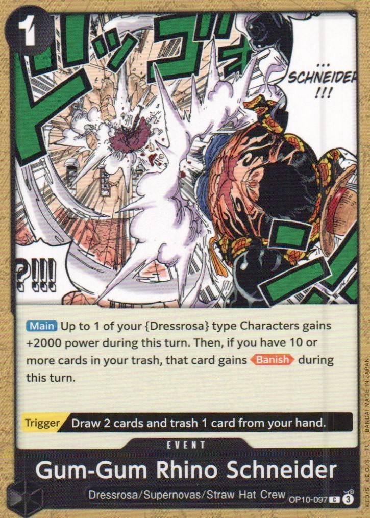 Gum-Gum Rhino Schneider C Royal Blood OP10-097 NM
