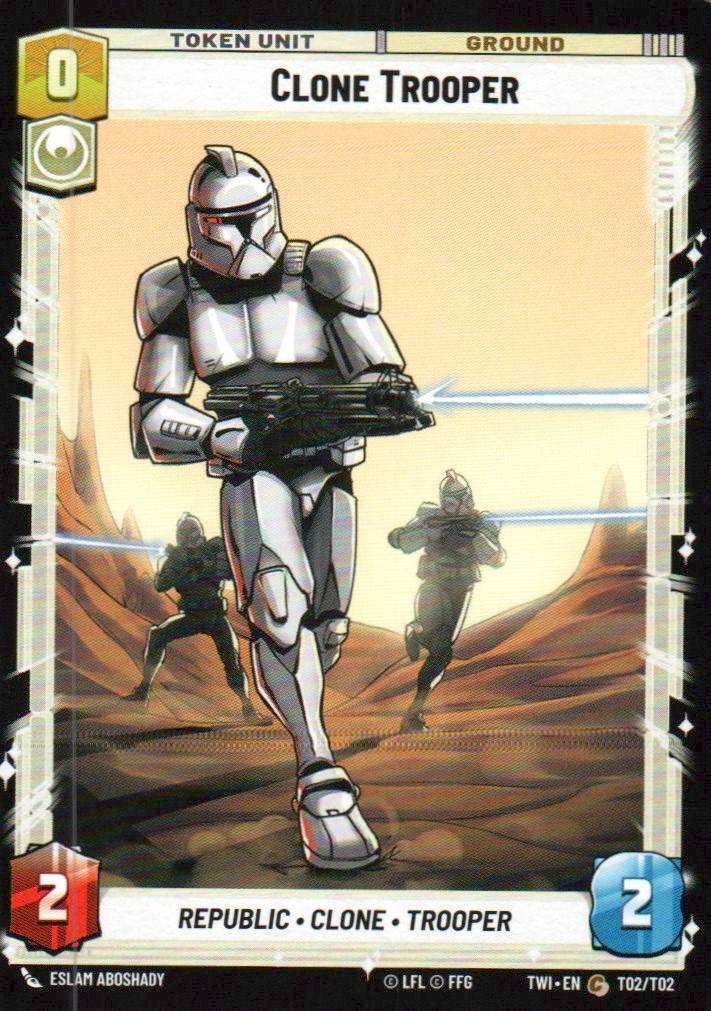 The Nest // Clone Trooper Common Twilight of the Republic 027/257 // T02/T02 NM (Back)