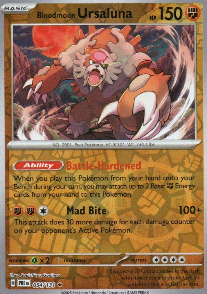 Bloodmoon Ursaluna Rare SV: Shrouded Fable 025/064 NM