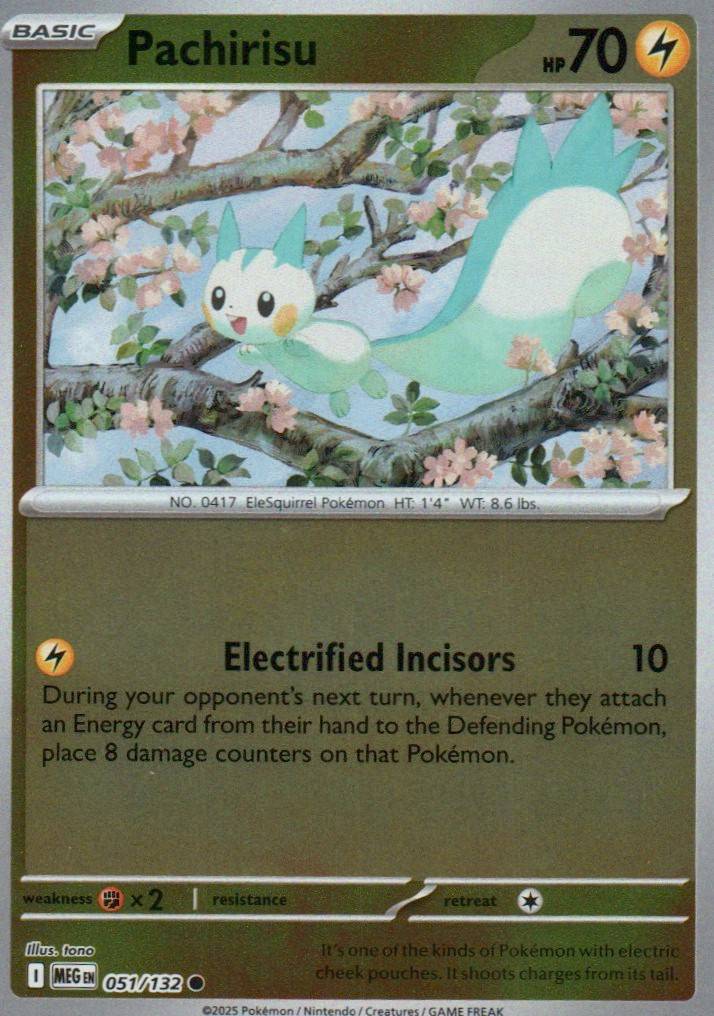 Pachirisu Common ME01: Mega Evolution 051/132 NM