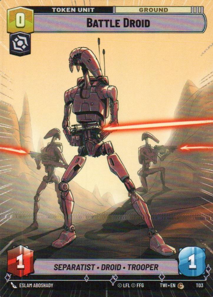 KCM Mining Facility // Battle Droid (Hyperspace) Common Twilight of the Republic 301 // T03 NM (Back)