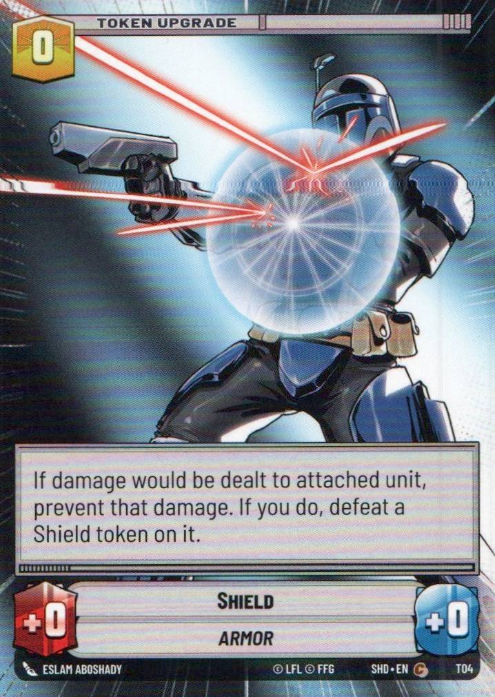 Nevarro City // Shield (Hyperspace) Common Shadows of the Galaxy 300 // T04 NM (Back)