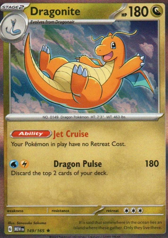 Dragonite Rare SV: Scarlet & Violet 151 149/165 NM