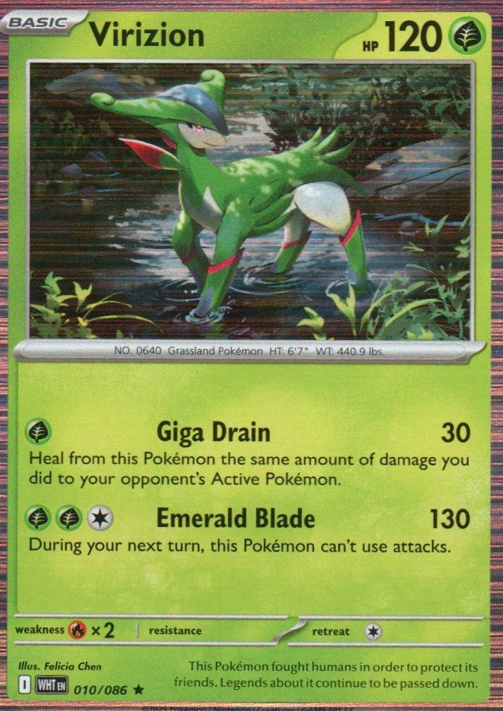 Virizion Rare SV: White Flare 010/086 NM