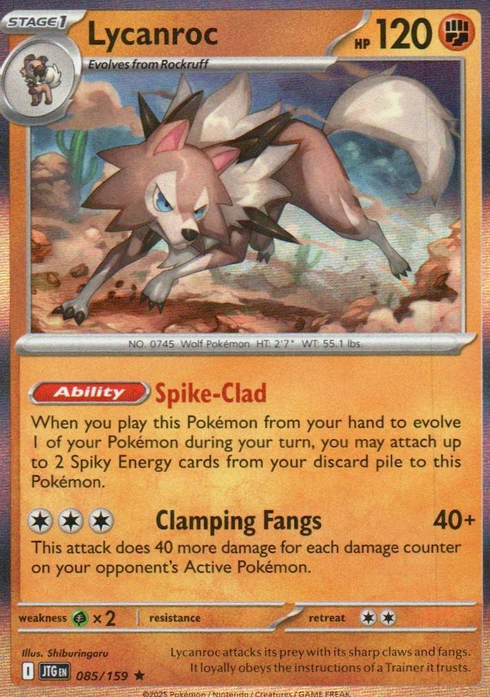 Lycanroc - Rare SV09: Journey Together 085/159 NM