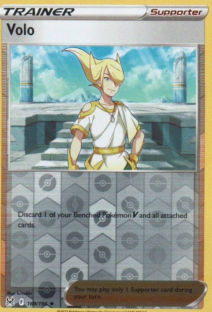 Volo Holo Rare SWSH11: Lost Origin 169/196 NM
