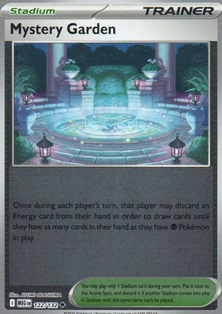 Mystery Garden - Uncommon ME01: Mega Evolution 122/132 NM
