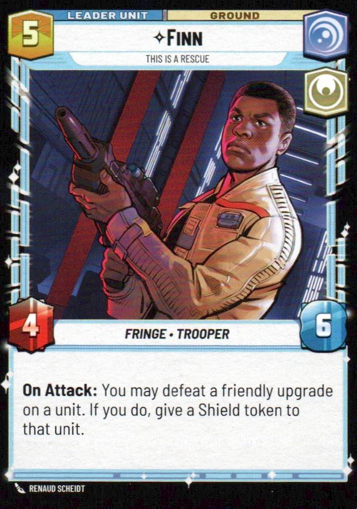 Finn - This is a Rescue Rare Shadows of the Galaxy 003/262 NM (Back)