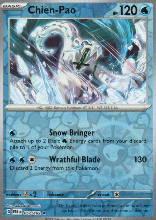 Chien-Pao Rare SV04: Paradox Rift 057/182 NM