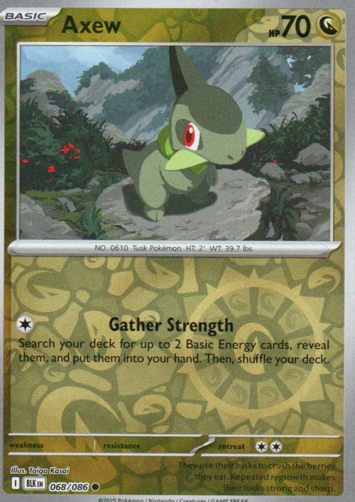 Axew Common SV: Black Bolt 068/086 NM