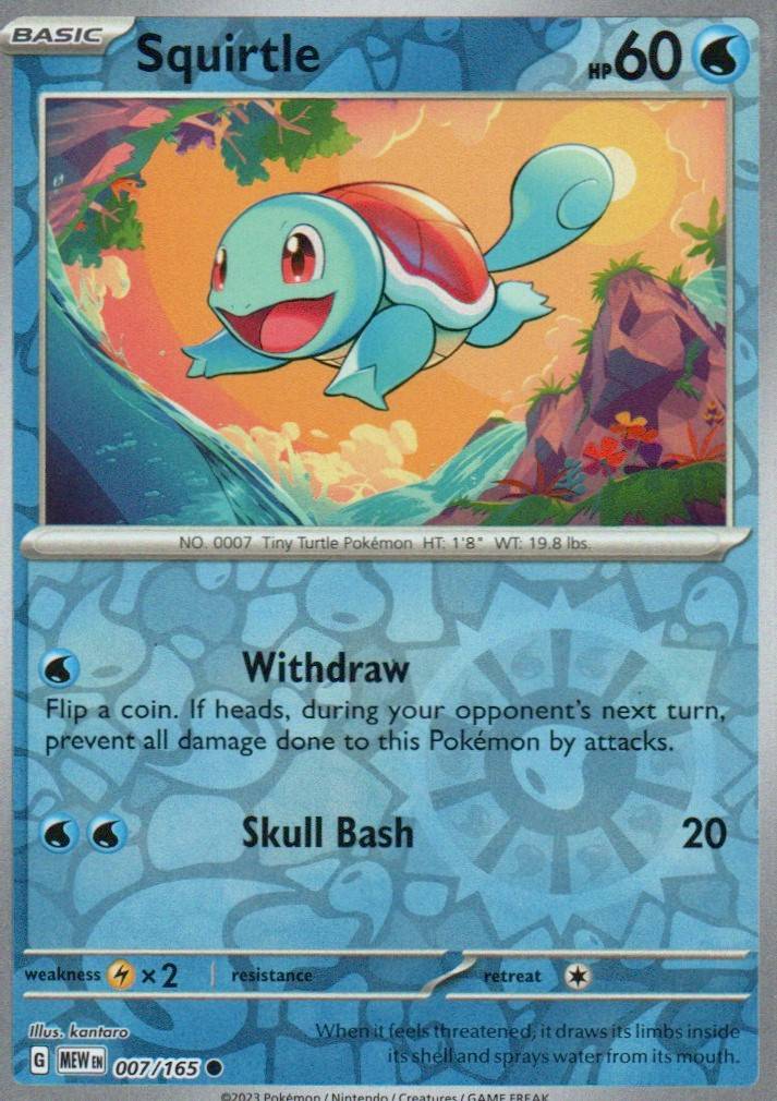 Squirtle - Common SV: Scarlet & Violet 151 007/165 NM