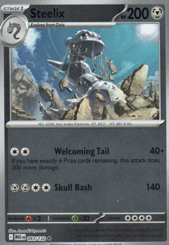 Steelix - Rare ME01: Mega Evolution 093/132 NM
