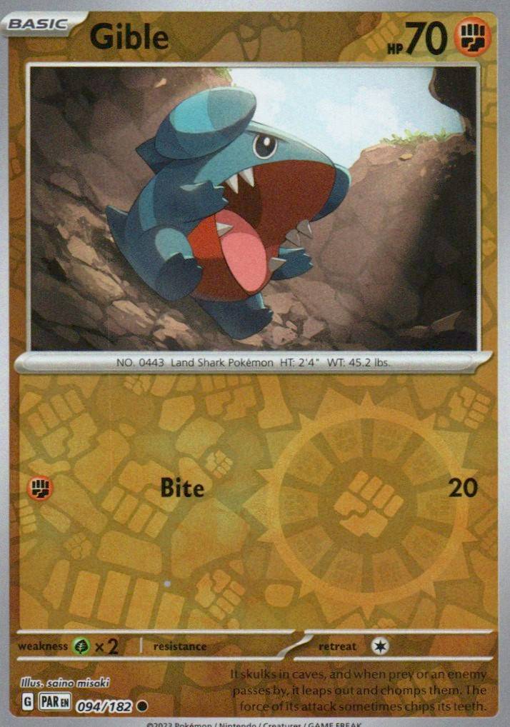 Gible Common SV04: Paradox Rift 094/182 NM