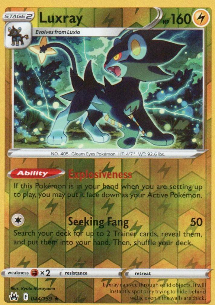 Luxray (44) Rare Crown Zenith 044/159 NM