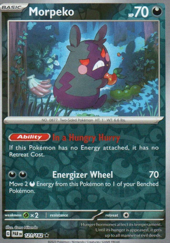 Morpeko - Rare SV04: Paradox Rift 121/182 NM