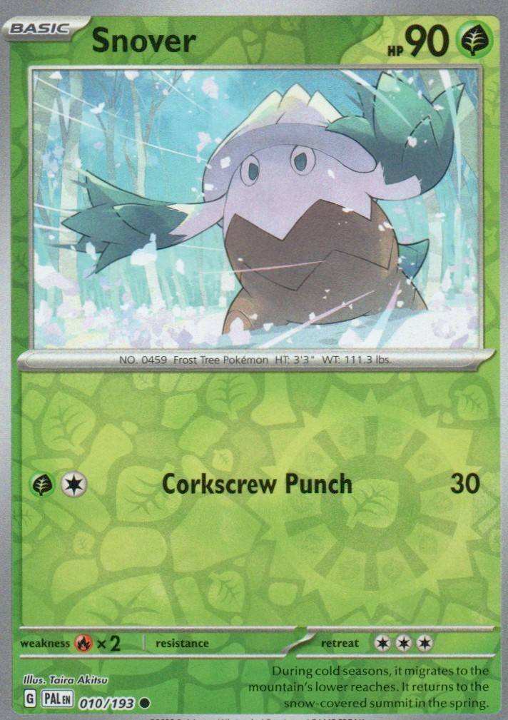 Snover Common SV02: Paldea Evolved 010/193 NM