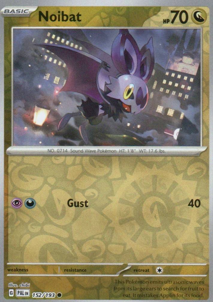 Noibat Common SV02: Paldea Evolved 152/193 NM