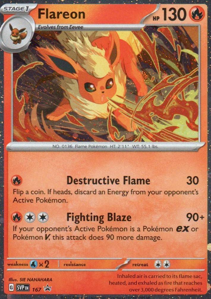 Flareon -  (Cosmos Holo) Promo SV: Scarlet & Violet Promo Cards 167 NM