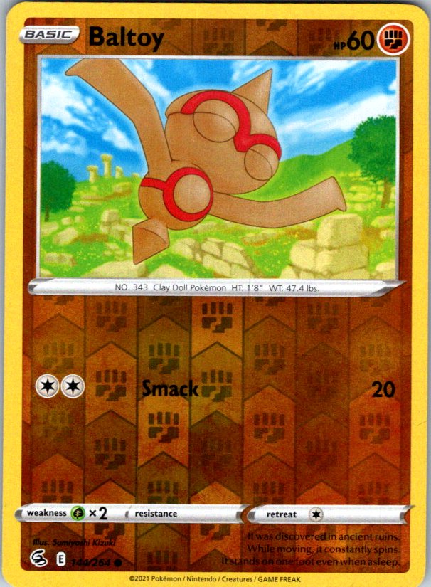 Baltoy Common SWSH08: Fusion Strike 144/264 NM
