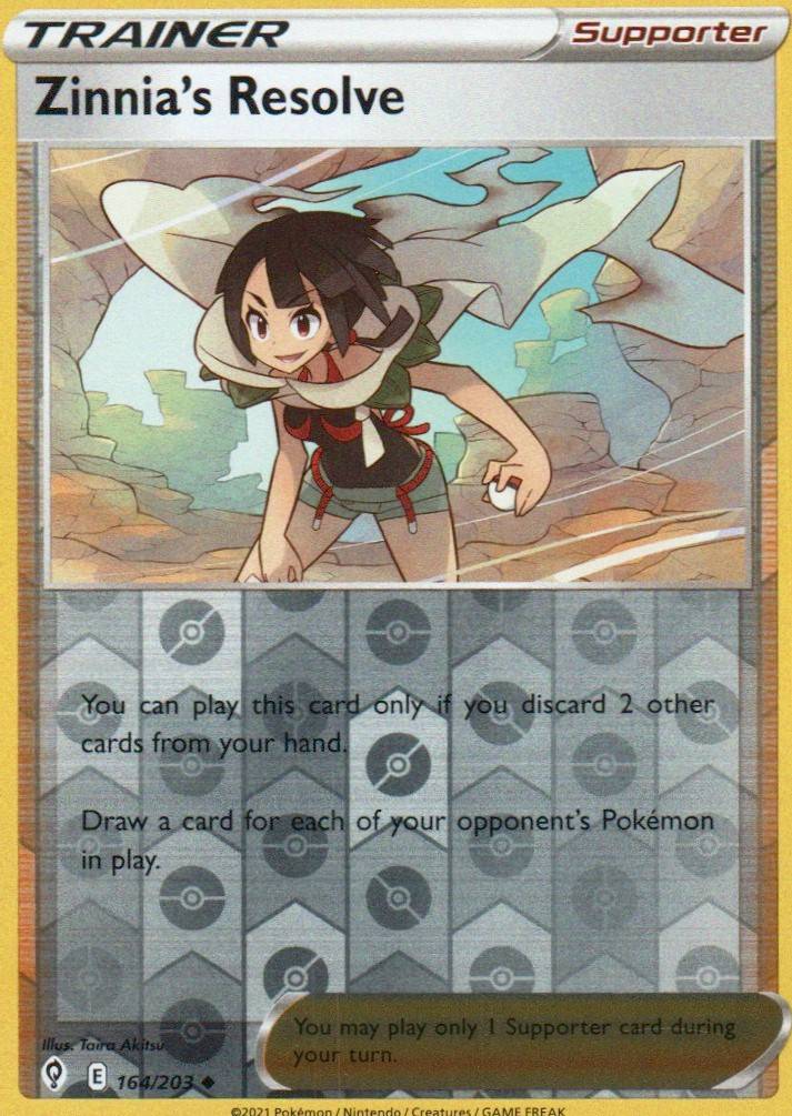 Zinnia's Resolve Uncommon SWSH07: Evolving Skies 164/203 NM