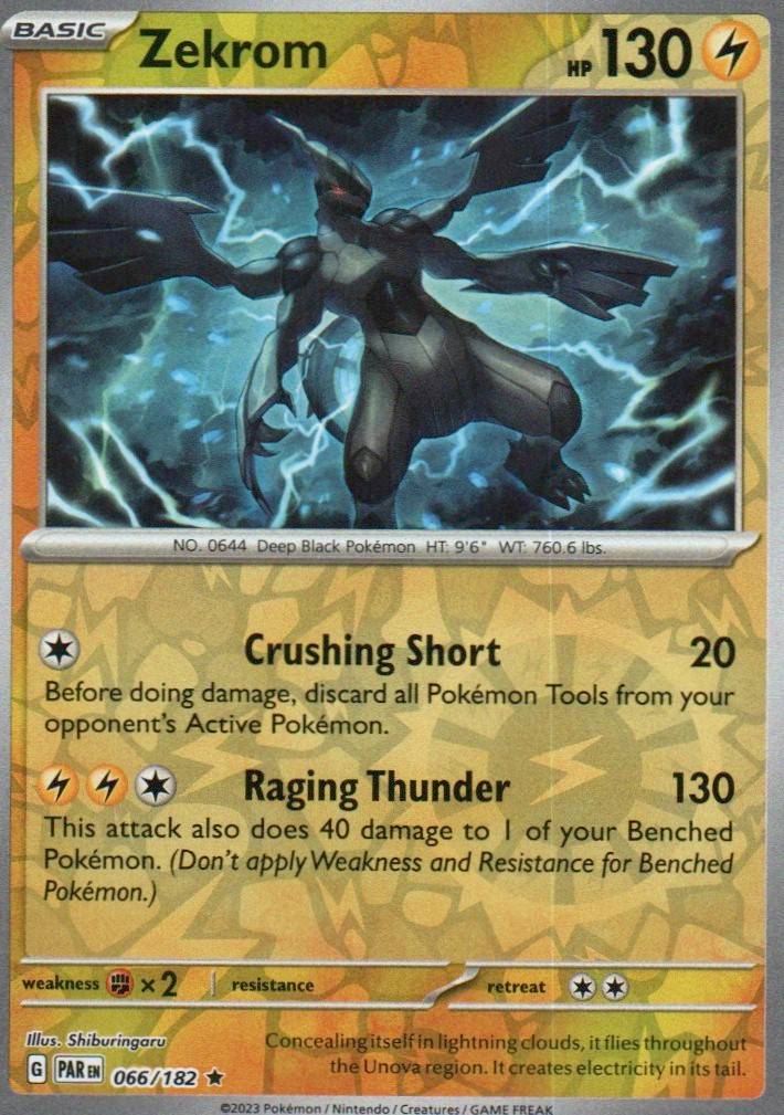 Zekrom Rare SV04: Paradox Rift 066/182 NM