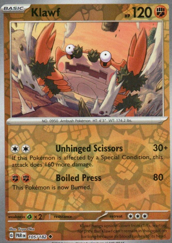 Klawf Uncommon SV04: Paradox Rift 105/182 NM