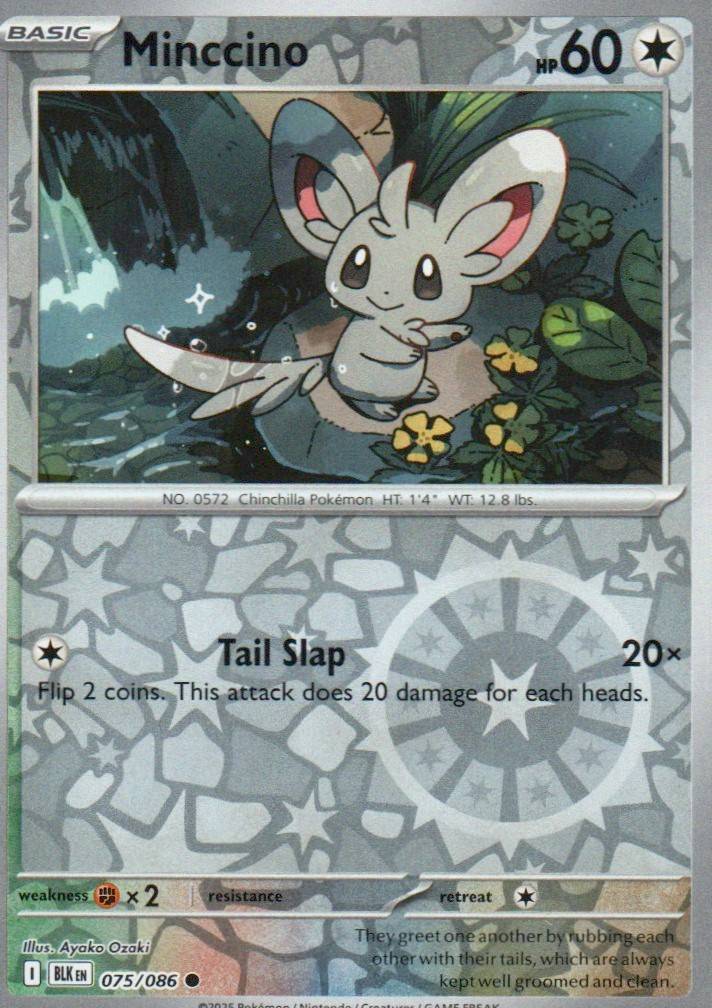 Minccino Common SV: Black Bolt 075/086 NM
