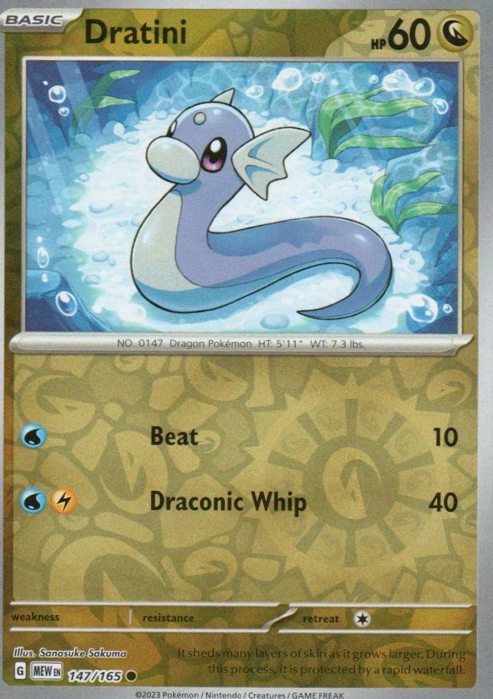 Dratini Common SV: Scarlet & Violet 151 147/165 NM
